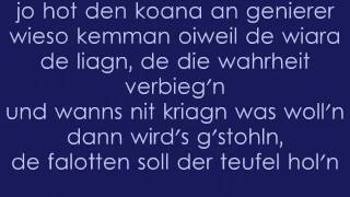 Hubert von Goisern  Brenna duads guat  Lyrics [upl. by Molahs250]