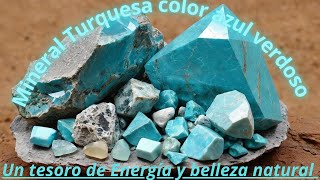 La turquesa apreciada desde la antigüedad destaca por su color azul turquoise mineralesnatural [upl. by Asnarepse]