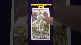 Temperance card meaning in Tarot tarot fortunetelling viralvideo [upl. by Ime]