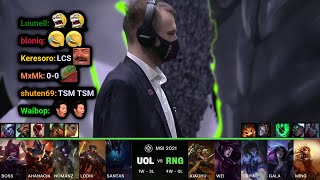 UOL vs RNG  2021 MSI Groups Day 4  Twitch VOD with Chat [upl. by Clarisse]