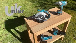 4 x Makita  Ein Regal aus Bankirai [upl. by Wendin]