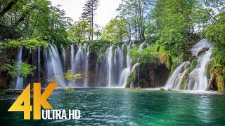 4K Plitvice Lakes  Crystal Waters of Croatian Lakes  Ultra HD Relaxation Video [upl. by Dolan]