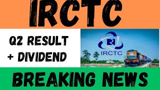 irctc share q2 result • irctc share latest news today • irctc share news irctc titagarh [upl. by Aisenat]