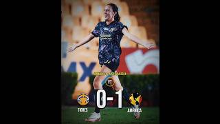 Tigres vs AMERICA FEMENIL clubamerica lamonumental16 futbol ligamx americafemenil [upl. by Halian]