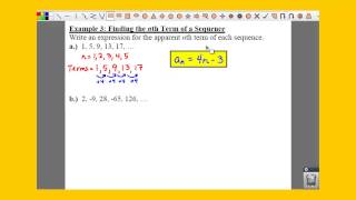 PC 81 Notes Example 3  Finding the nth Term of a Sequence [upl. by Acissev]