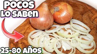 Si TIENES entre 25 y 80 AÑOS debes ver ESTE VÍDEO Beneficios de comer Cebollas  Alimento saludable [upl. by Reppart]