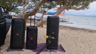 JBL partybox 710 and 310 TWS mode vs JBL partybox 1000 sound battle  Episode 2 at beach resort [upl. by Arua726]