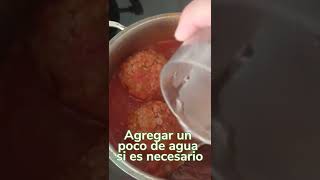 ALBÓNDIGAS DE CARNE MOLIDA EN SALSA  Receta Fácil  PASO A PASO [upl. by Bowerman]