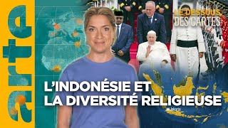 Le pape en Indonésie  quel dialogue interreligieux   Lessentiel du Dessous des Cartes  ARTE [upl. by Enicul713]