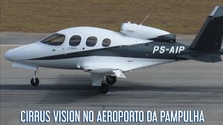 CIRRUS VISION SF50 G2 PSAIP NO AEROPORTO DA PAMPULHA [upl. by Dercy]