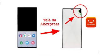 trocar tela do celular  tela da Aliexpress com mancha [upl. by Rafi867]