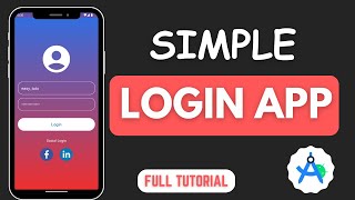 Simple Login App in Android Studio  2024 [upl. by Kale75]