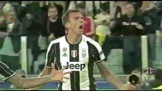 Mario Mandžukić GOAL CELEBRATION VS MONACO [upl. by Jermaine853]