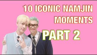 10 MORE ICONIC NAMJIN MOMENTS  JIN amp RM 24 [upl. by Christiana]