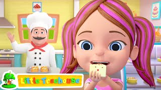 Pat A Cake Bakers Man Song  Yummy Food  Nursery Rhymes amp Kids Songs by Little Treehouse [upl. by Euqinotna]