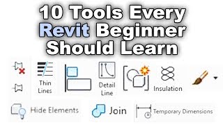 10 Tools Every Revit Beginner Should Learn  Revit Beginner Tutorial [upl. by Joye]