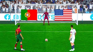 FIFA 23  PORTUGAL VS USA I PENALTY SHOOTOUT I FIFA WORLD CUP 2026 I [upl. by Jelle]