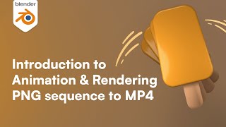 Blender for beginners  Easy popsicle loop animation Rendering PNG sequence amp converting it to MP4 [upl. by Akaenahs389]