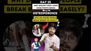 Osteoporosis  Locomotion and Movement NEET Biology Most Asked MCQs Day 25  neetbiology science [upl. by Zetrauq735]