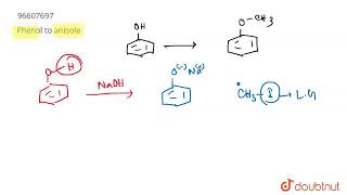 Phenol to anisole  CLASS 12  CONVERSIONS  CHEMISTRY  Doubtnut [upl. by Merv]