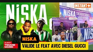 Concert NISKA Valide Le FEAT Avec DIESEL GUCCI Stade TIDIANE MARIO Le 10 Tout Le Mond Avec Mouchoir [upl. by Ehcor]