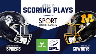 ERIMA GFL Scoring Plays Straubing Spiders  Munich Cowboys [upl. by Mosi898]