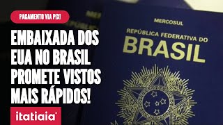 EMBAIXADA AMERICANA PROMETE QUE VISTOS SERÃO EMITIDOS DE FORMA MAIS RÁPIDA CONFIRA [upl. by Berty]