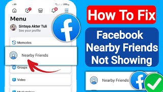 Facebook Nearby Friends Not Showing  2024  How To Fix Facebook Nearby Friends Option Not Showing [upl. by Gmur]