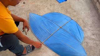 PAANO GUMAWA NG MADALI NA SARANGGOLA GAMIT WALIS TINGTING SIMPLE KITE TUTORIAL [upl. by Mateya]