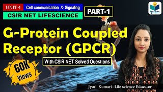 GPROTEIN COUPLED RECEPTOR PART1  GPCR  CSIR NET CELL SIGNALING [upl. by Anesor140]