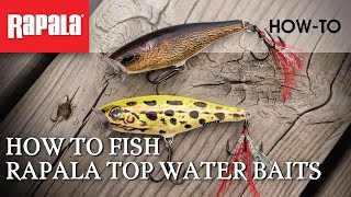 How to Fish Rapala Topwater Baits  Rapala Fishing Tips [upl. by Sedecram]