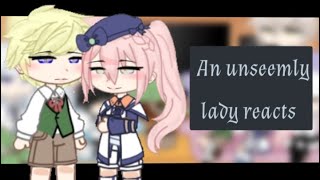 An unseemly lady reacts ll Gacha Club ll Reaction Video ll scarabae [upl. by Enilorak]