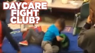 VIDEO Children brawl in alleged day care fight club [upl. by Elleahcim]