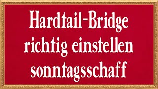 HardtailBrücke richtig einstellen Intonation  Saitenlage  Anleitung  sonntagsschaff [upl. by Leena]