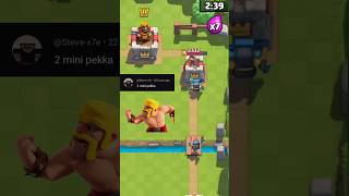 Can 2 mini pekka can 3 crown 👑 clashroyale supercell shorts [upl. by Margret]