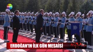 Erdoğanın ilk gün mesaisi [upl. by Brose]