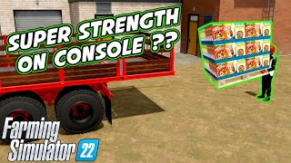 How To Lift Full Pallets By Hand On Console  Farming Simulator 22 [upl. by Ahseyk17]