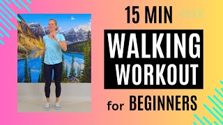 15 Minute Walk at Home Workout  Walking Exercise for Weight Loss [upl. by Euqinot]