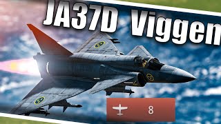 Is The 113 VIGGEN Actually FUN  JA37D  8 Kills  War Thunder [upl. by Ryter]