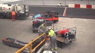 Baggage handling  Prague Airport [upl. by Truc]