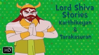 Lord Shiva Stories  Lord Muruga Kills Tarakasuran  Animated Mythological Story [upl. by Asyram]