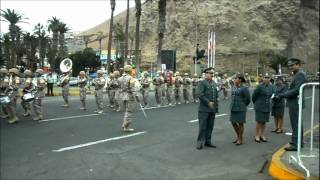 Día de las Glorias del Arma de Infantería Arica 2012  Ingreso Fuerzas de Presentación [upl. by Wyne]