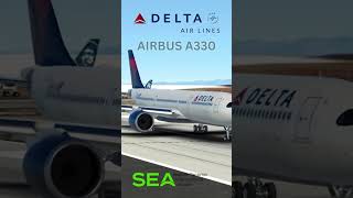 Impressive Delta Air Lines Airbus A330 Takeoff infiniteflight shorts [upl. by Kimbell263]