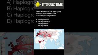 Which Ychromosome haplogroup is known as a marker of the IndoEuropean migrations [upl. by Lichtenfeld]