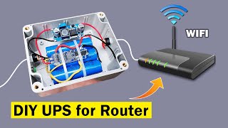 Auto switching mini UPS DIY DIY ups for router 7 hours backup [upl. by Carol-Jean264]