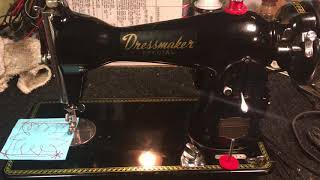 Dressmaker Sewing Machine Made in Japan real Heavy Service capable [upl. by Sibella]