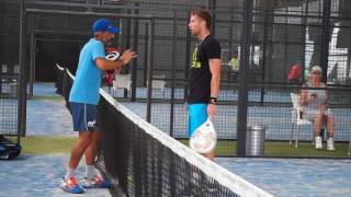 Padel practice with Amato Mazzocchi ex WPT feat Gergo Weidinger 2016 HD [upl. by Plank224]