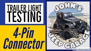 4 Pin Trailer Connection Test [upl. by Olegnaed946]