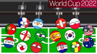 Countryballs Marble Race Football  FIFA World Cup 2022 PlayOff [upl. by Llennor]