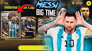 FICHANDO a MESSI y MBAPPE BIG TIME de 100 🤩⚽ EFOOTBALL 2023 Mobile [upl. by Diego893]